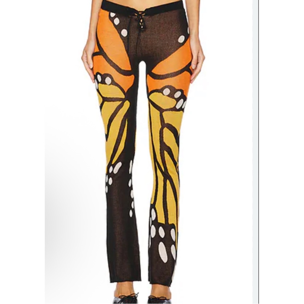 REVOLVE 1XBLUE Butterfly Trousers in Brown